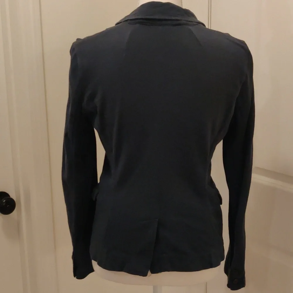 JCrew navy front 2 buttons closure Women blazer Y2K Cottagecore Retro Fashion